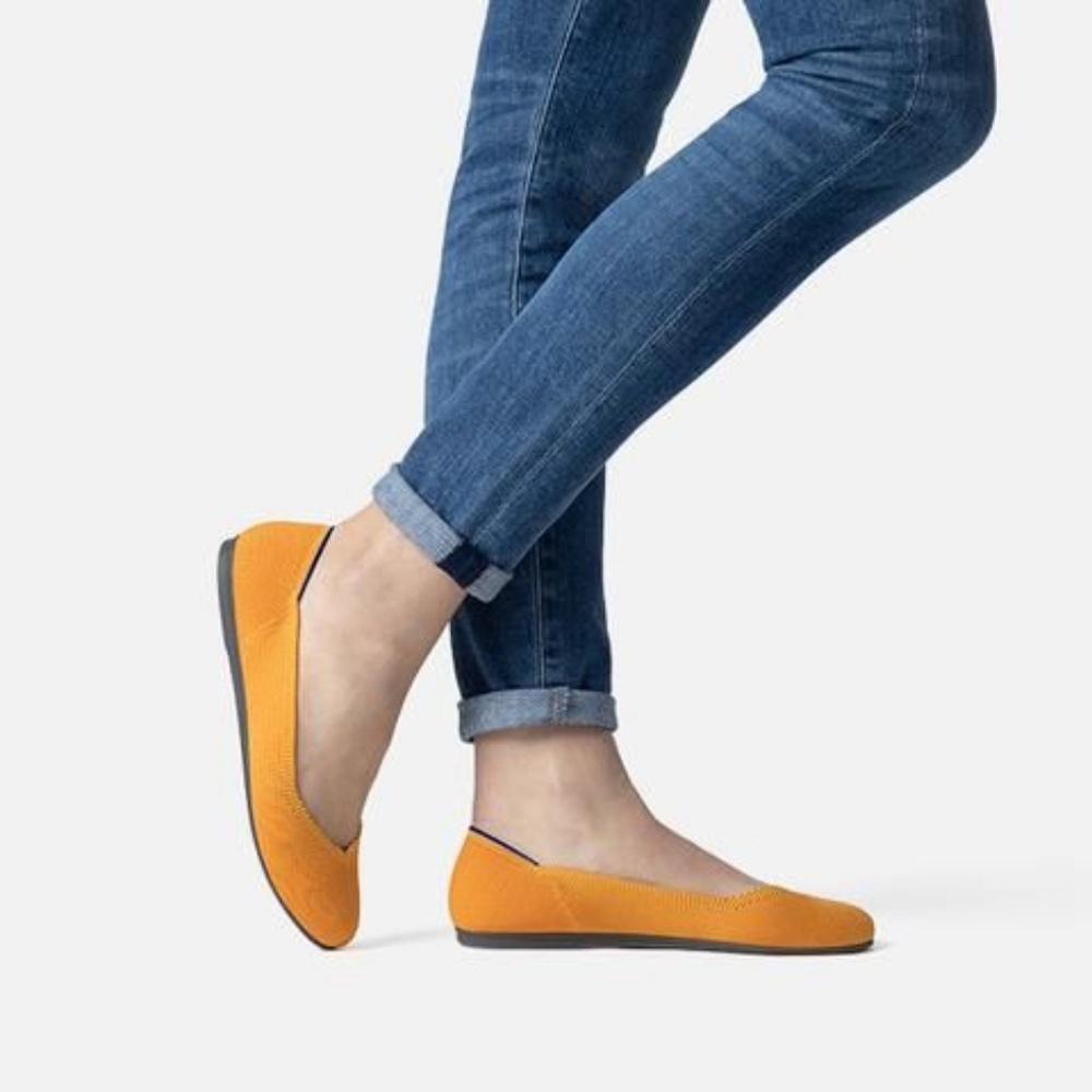 Rothy's The Flat, Size 9 - Lemondrop (RETIRED) EUC